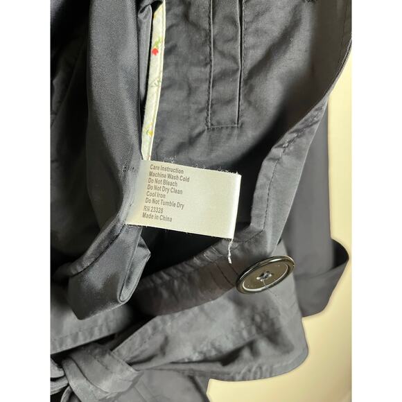 Pendleton | Vintage Women's Size L Trench Coat Black - Picture 6 of 7